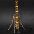 Classic Ferris Wheel Amusement Equipment With Yellow Cabins And Metal Frame Design