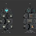 Modern Robot Store Sci-Fi Store Future Store Concept Store 3d model