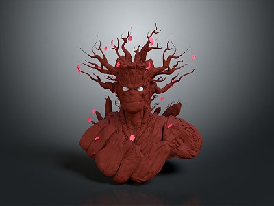 Elf Tree Demon Tree Monster Tree Man Tree Elf Monster Alien Monster model