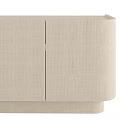 Beige Upholstered Cabinet With Four Doors Modern Design And Sleek Appearance