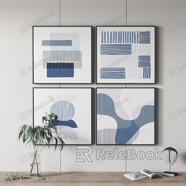 Modern abstract painting hanging painting decorative painting model