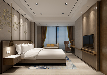 Hotel Rooms Modern Rooms 3d model