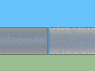 Modern Decorative Feature Wall Design With Grid Pattern And Textured Surface 3d model
