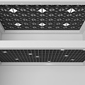 Grid Ceiling Square Ceiling Lv Fang Tong Tianhua Ceiling Wood Grid Ceiling Square Ceiling 3d model