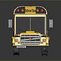 School Bus Old School Bus Small Bus Small Bus Small Van Unmanned Bus School Bus 3d model