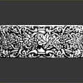 Elegant Ornate Silver Bracelet With Detailed Intricate Grape Leaf Vine Carvings