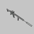 Weapon Custom Rifle 3d model