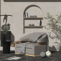 Modern single sofa 3d model
