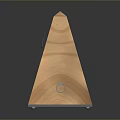 Wooden Triangular Metronome With Pendulum And Scale For Musical Practice 3d model