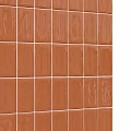 Rectangular Brown Ceramic Floor Tiles With Glossy Surface And Uniform Arrangement 3d model