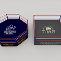 Professional Sports Equipment Including Octagonal Boxing Ring And Square Combat Ring 3d model