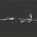 Modern Military Fighter Aircraft With Camouflage Livery And Airborne Missiles