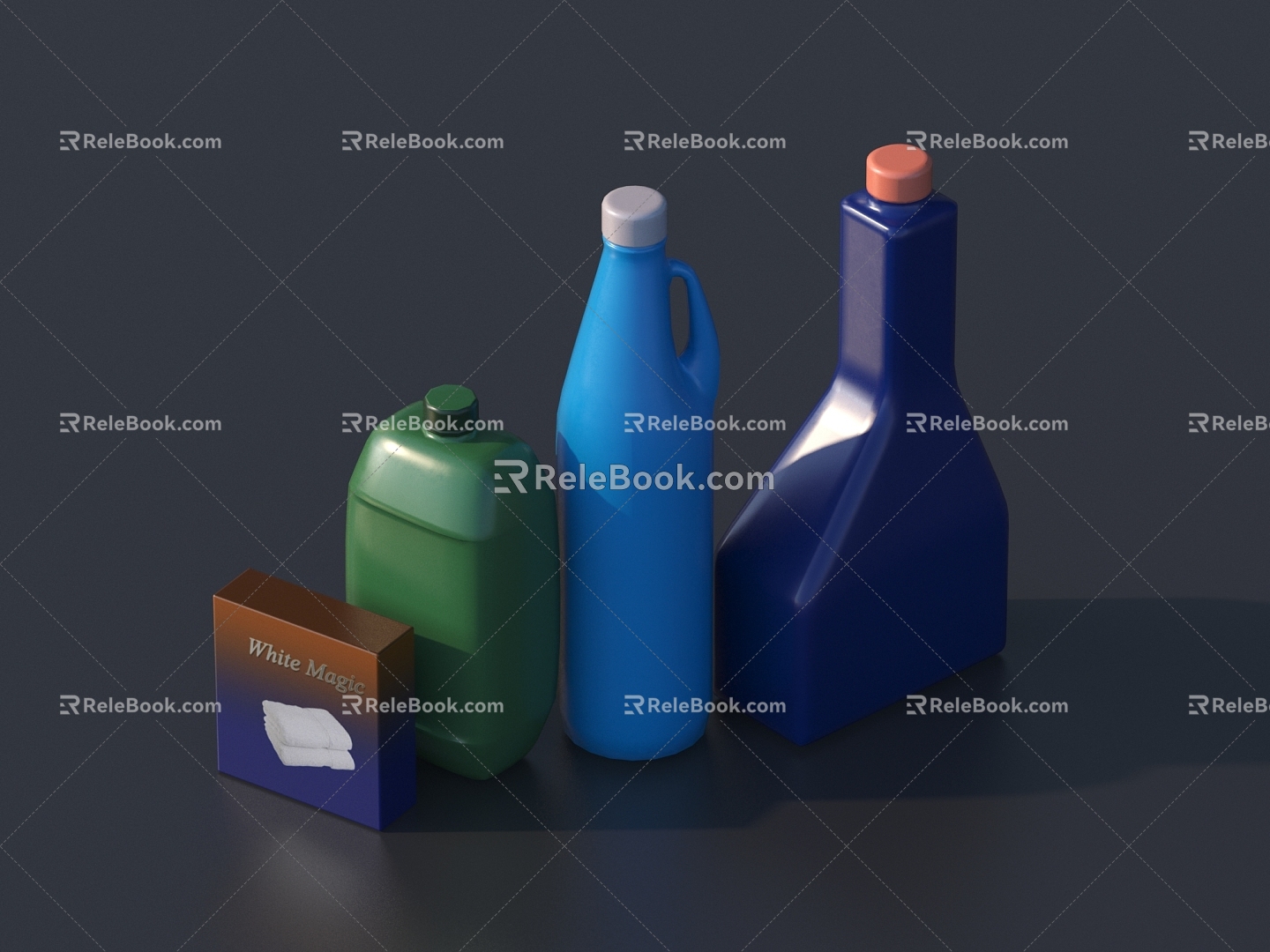 Modern laundry detergent laundry detergent toiletries 3d model