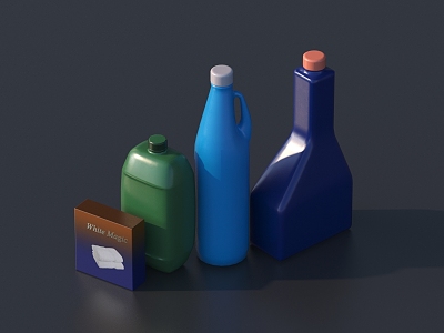 Modern laundry detergent laundry detergent toiletries 3d model