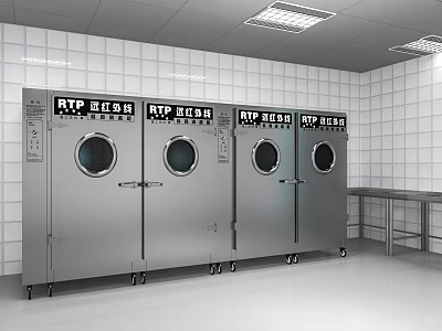 Modern Disinfection Cabinet Disinfection Cabinet Double Hole Dish Table 3d model