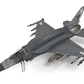 Jet Fighter Aircraft Military Vehicle 3d model