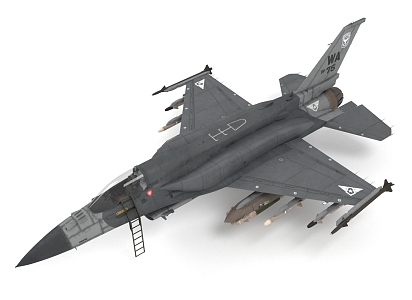 Jet Fighter Aircraft Military Vehicle 3d model