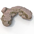 Detailed Modern 3D Rock Model with Textured Surface for Design Projects 3d model