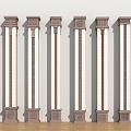 Chinese pillar 3d model