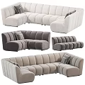 Modern Sectional Sofa with Different Colors Modular Design and Comfortable Cushions