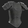 Medieval Metal Weapon Armor Breastplate with Shoulder Guards and Durable Build