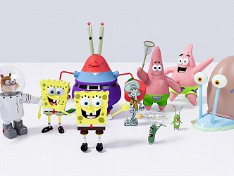 Modern Toy Cartoon Doll Spongebob 3d model