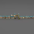 Medieval Retro Castle Gate Paradise Gate Playground Gate Castle Gate 3d model