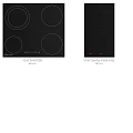 6 Burners Induction Cooktop With Black Glass Surface And Red Digital Control