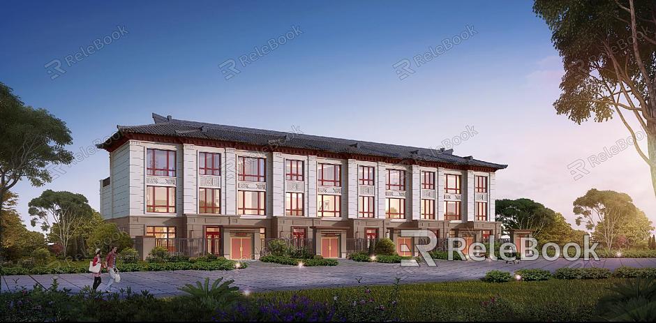 New Chinese Townhouse Multi-storey Ancient Building Multi-storey Senior Homestay model