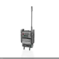 Mobile Equipment Cart With Control Panel Tall Antenna And Rolling Wheels Design