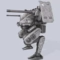 Advanced Intelligent Combat Robot With Multiple Cannons And Sturdy Mechanical Legs