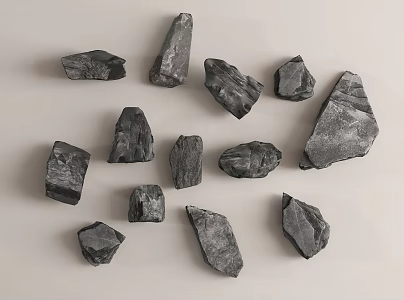 Landscape stone block 3d model