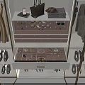 Decorative Cabinet Featuring Multiple Drawers With Divided Compartments For Sunglasses Watches Jewelry And Accessories