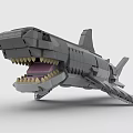 Lego shark sea 3d model