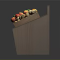 Wooden Storage Box With Multiple Compartments For Organizing Household Items