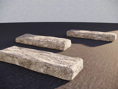 Modern strip stone natural stone landscape sketch stone gravel gravel block stone landscape stone gravel pile stone rock 3d model
