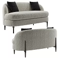 DeMuro Das fabric two-seat sofa 3d model
