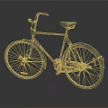 Vintage Black Bicycle Featuring Classic Frame Comfortable Seat and Retro Design