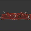 Two Red Vehicle Models With Open Design And Mechanical Details