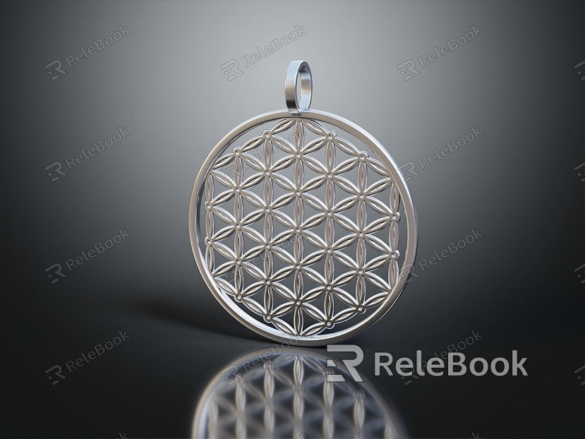 Modern Pendant Life Flower Geometric Pendant model