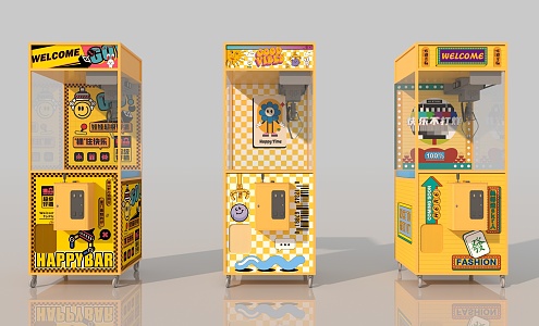 Grab doll machine 3d model