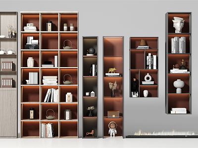 Modern Storage Cabinet Storage Rack Display Rack Combination model