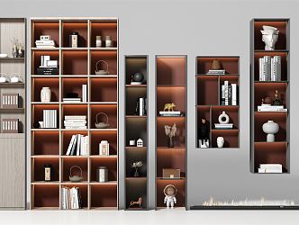 Modern Storage Cabinet Storage Rack Display Rack Combination 3d model