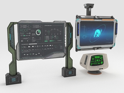 Terminal Screen Display Control Panel Middle Desk model