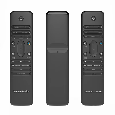 Black Harmark Kardom Kitchen Appliance Remote Controls With Function Buttons 3d model