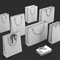 Branded Shopping Bags And Gift Box Various Colors Logos For Daily Life Essentials