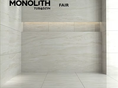 Light Beige Stone Wall Panels And Floor Tiles For Interior Design 3d model