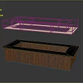 Modern Furniture With Black Metal Frame Shelf And Brown Wooden Top Cabinet