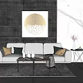 Modern Multiplayer Sofa 3d model