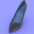 Women's Black High Heels with Pointed Toe and Stiletto Heel Elegant Formal Footwear Design